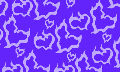 heart fire y2k pattern