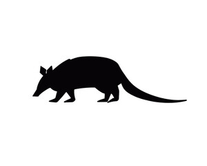 vector armadillo silhouette