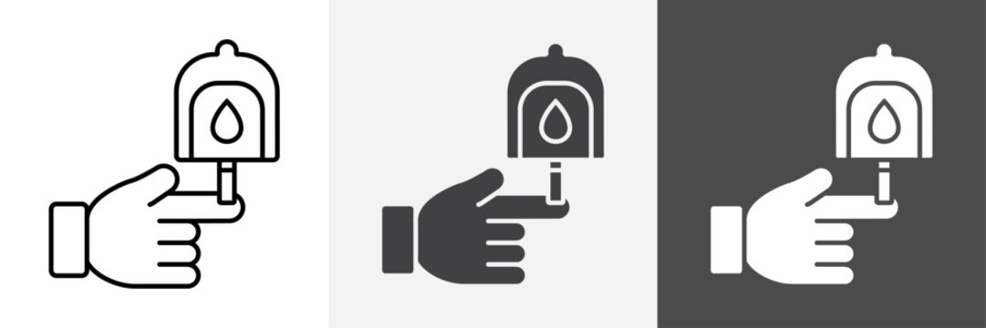 blood glucose icon set vector art