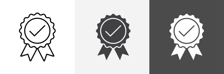 Certificate icon set vector art