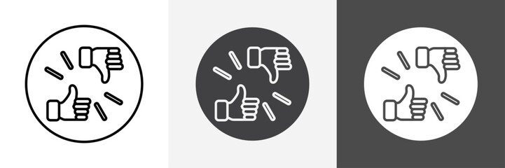 Criticism icon set vector art