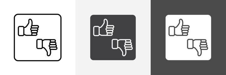 Criticism icon set vector art