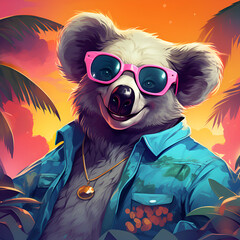 bear in sunglasses