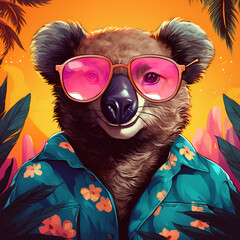 bear in sunglasses