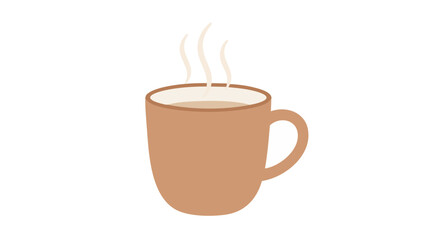 Fototapeta premium Coffee Mug with Steam Icon