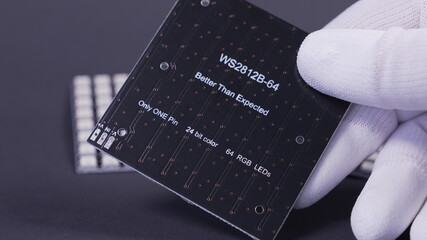 RGB LED PCB SMD components addressable 