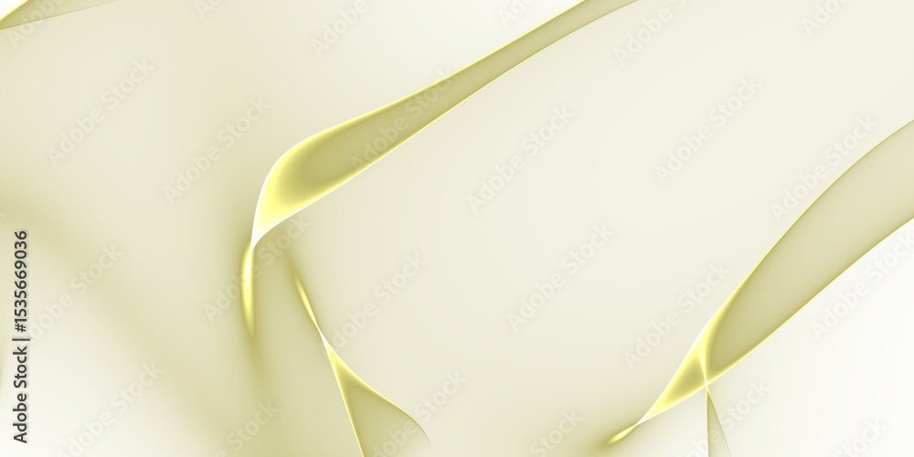 Aufkleber abstract light trails on a pale yellow background creating a soft and ethereal atmosphere effect