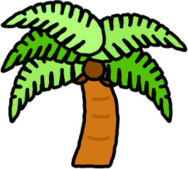 Palm Tree on Island