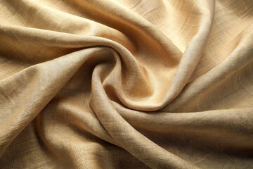 Beige Linen Fabric Texture Background - Close Up Architectural Photography