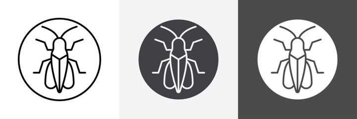 Grasshopper icon set vector art