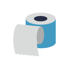 Toilet tissue paper roll vector illustration