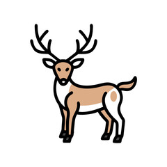 deer silhouette vector illustration