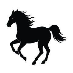 Obraz premium Galloping Horse Vector Silhouette