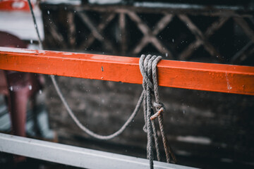 rope on a boat