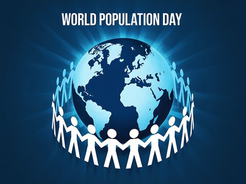 World population day global unity concept