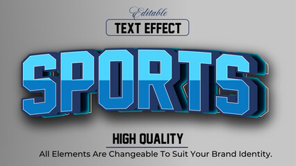 customizable text style effect - Sports text style theme.