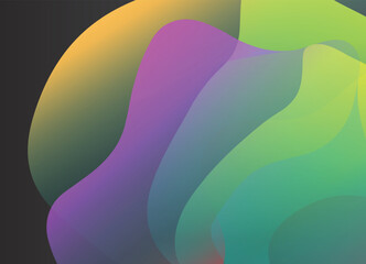 Abstract gradient design with vibrant green and subtle gray tones