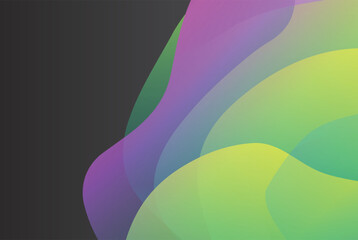 Abstract gradient design with vibrant green and subtle gray tones