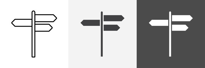 signpost icon set vector art © Hindu