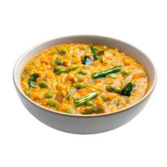 Authentic Bisi Bele Bath, Karnataka special dish, on a Transparent PNG background