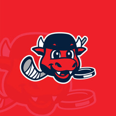 Hockey Mascot logo
