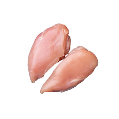 Two pieces of chicken breast on a Transparent PNG background