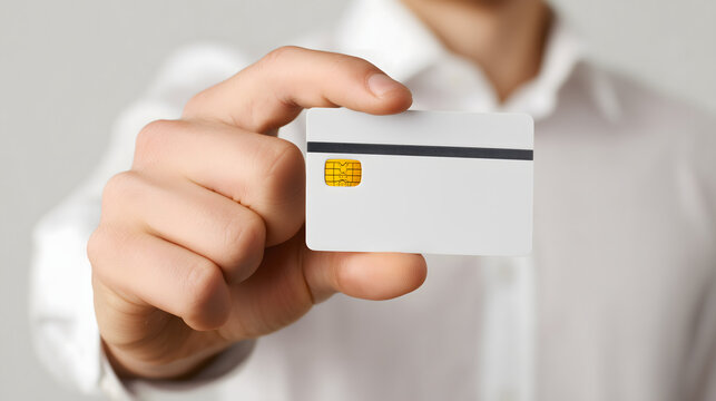 Person Holding a Credit Card