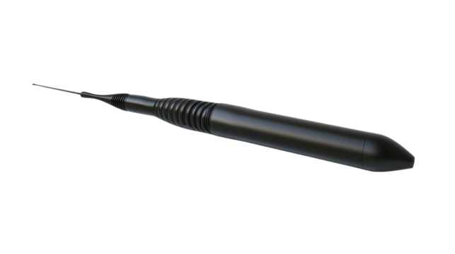 High-frequency medical ultrasound wand, Transparent background, PNG file