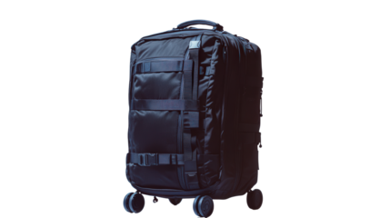 Hybrid rolling backpack for travel Transparent background, PNG file