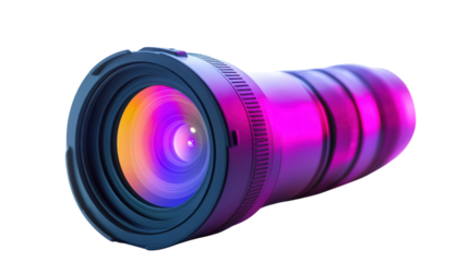 Infrared thermal camera for lab use, Transparent background, PNG file