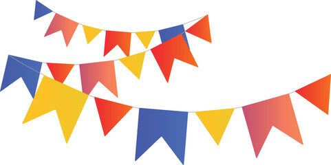 COLORFUL FLAGS FOR THE JUNE FESTIVAL