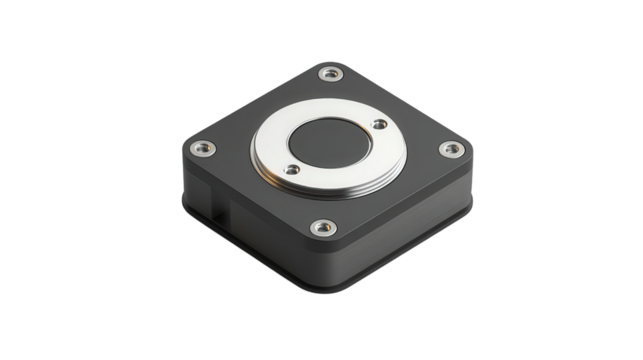 Integrated accelerometer sensor, Transparent background, PNG file