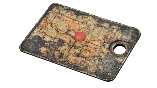 Isolated GPS tracking board, Transparent background, PNG file