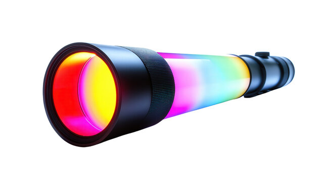 Light spectroscope with LED base, Transparent background, PNG file