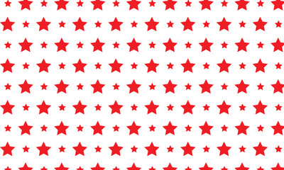 abstract simple red big small star pattern can be used background.