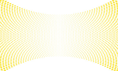 abstract simple yellow star halftone squeeze pattern can be used background.