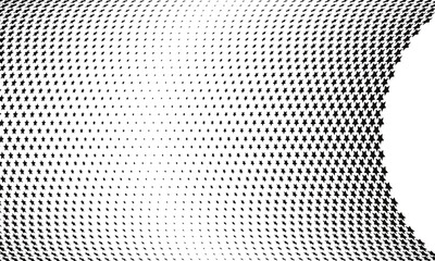 abstract simple black star halftone arch pattern art can be used background.