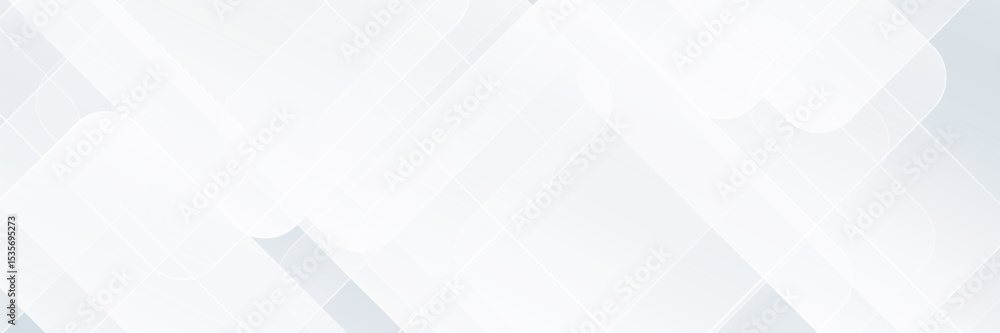 Poster white abstract banner. modern elegant white grey banner with creative design and shiny lines. minima