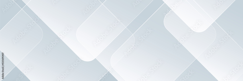 Aufkleber white abstract banner. modern elegant white grey banner with creative design and shiny lines. minima