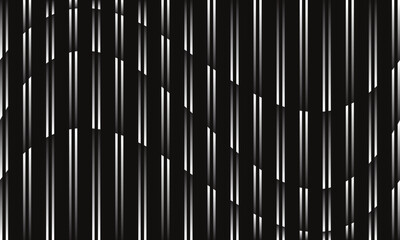 abstract simple irregular gradient double line wave pattern on dark can be used background.