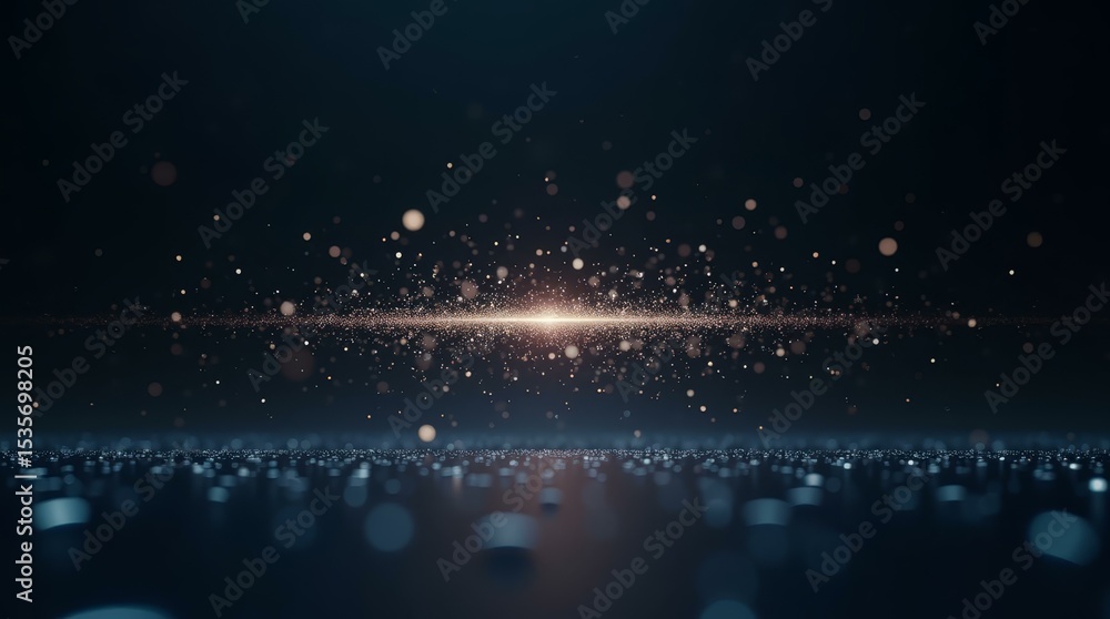 Poster abstract data protection background showing magnetic field catching digital leak for cyber security 