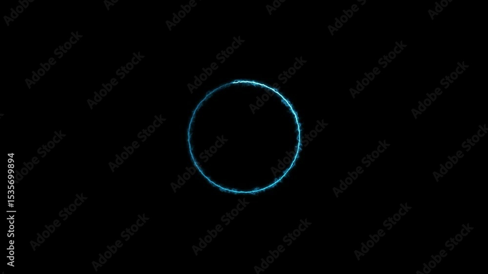 Poster glowing circle frame with soft light effect. circular shape symbolizes focus, interface element, and