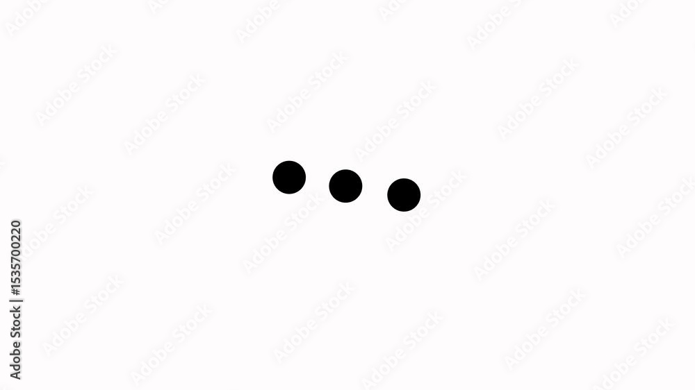 Fototapete looping dot icon animation shows continuous loading. moving dots represent progress, wait time, and 