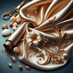 Cashmere Satin A smooth lustrous fabric with a glossy finish les
