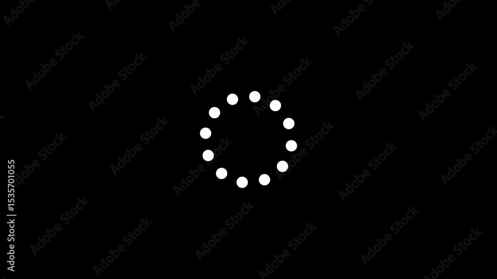 Fototapete animated circle progression with loading animation sequence for abstract or digital concepts. spinni