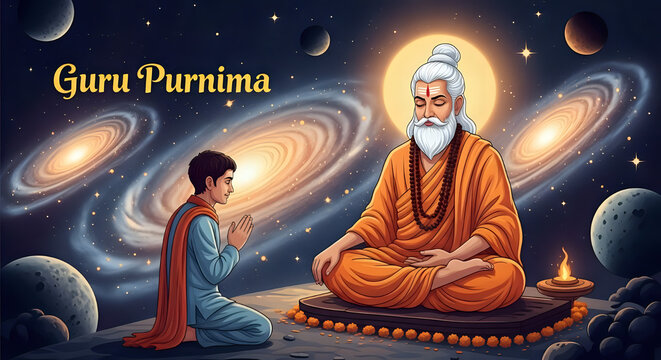 Guru purnima festival india hinduism spiritual guru devotion celebration culture tradition reverence 100