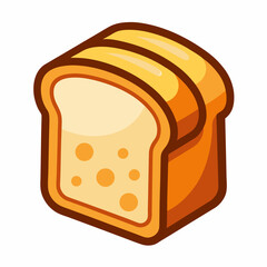 vector illustration of a bread