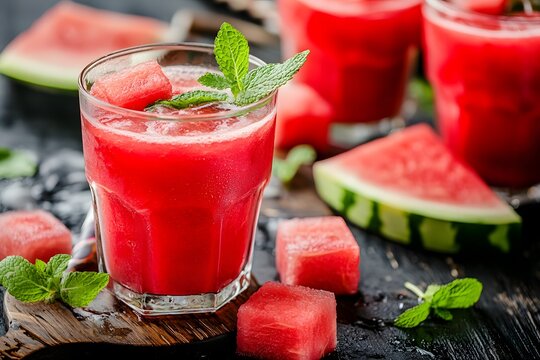 Summer party delight refreshing watermelon juice recipe for a bright kitchen setting