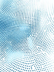 Fototapeta premium Abstract halftone pattern vector design in light blue dots, with blue dots in circular shapes, perfect for wallpaper or digital art.