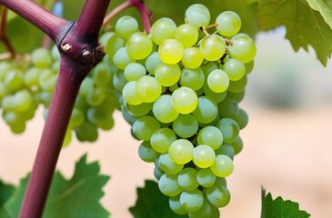 bunch of grapes on vine